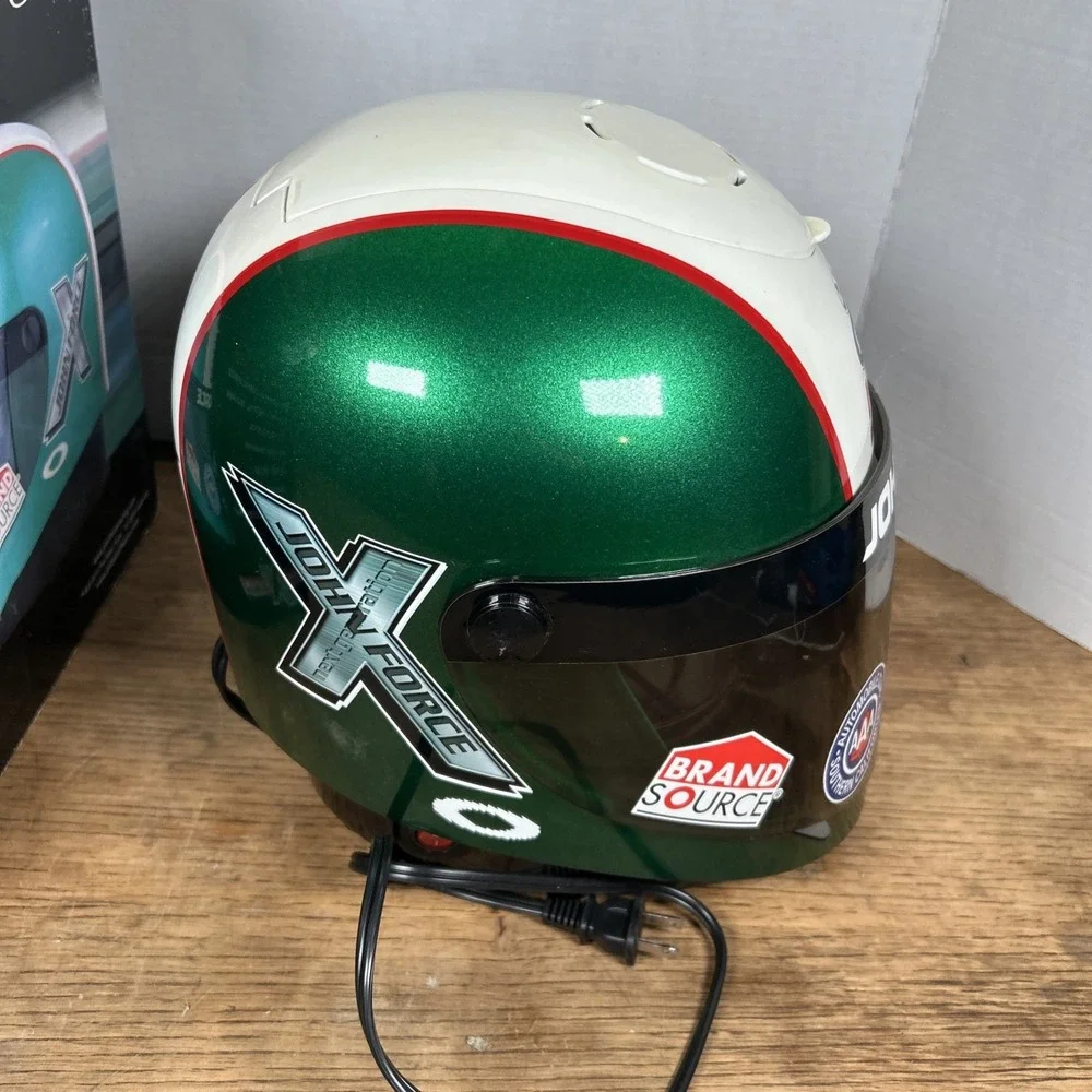 Collectible John Force Nhra Funny Car Race Station Helmet Coffee Maker